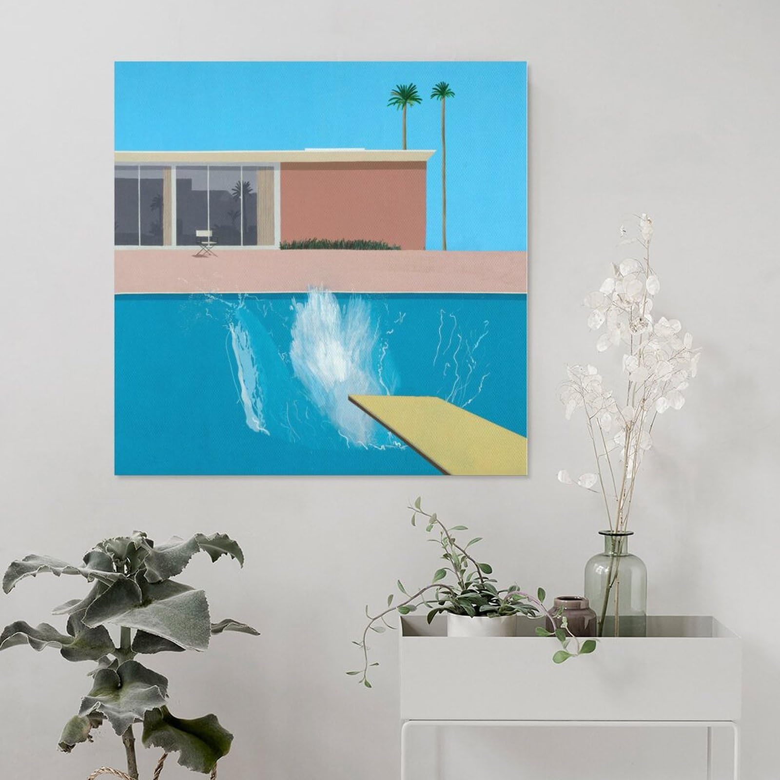アートポスター デヴィッド・ホックニー エキシビジョンポスター Amazon.co.jp: David Hockneyデビッドホックニーポップアート